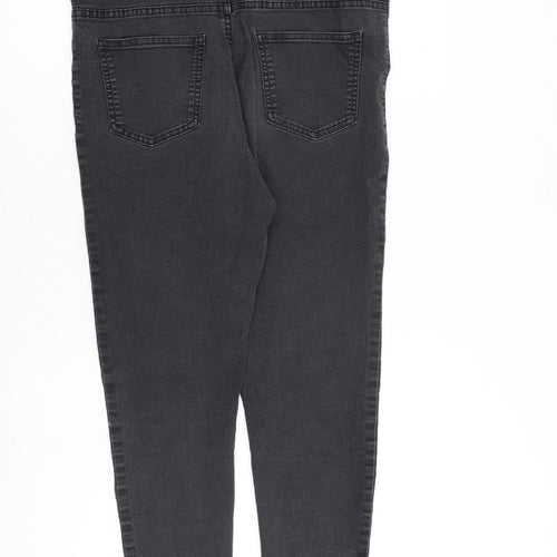 Marks and Spencer Womens Grey Cotton Jegging Jeans Size 14 L27 in Regular
