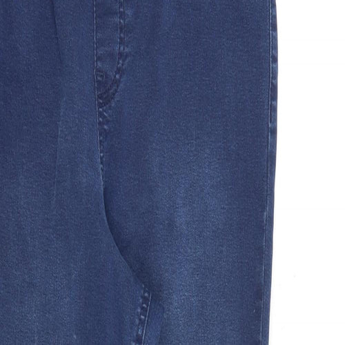F&F Womens Blue Cotton Jegging Jeans Size 14 L28 in Regular