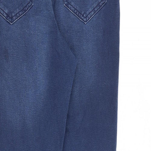 F&F Womens Blue Cotton Jegging Jeans Size 14 L28 in Regular