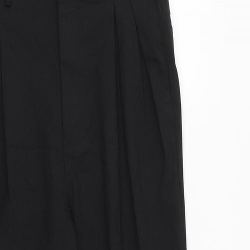 ASOS Womens Black Polyester Dress Pants Trousers Size 28 in L30 in Regular Zip