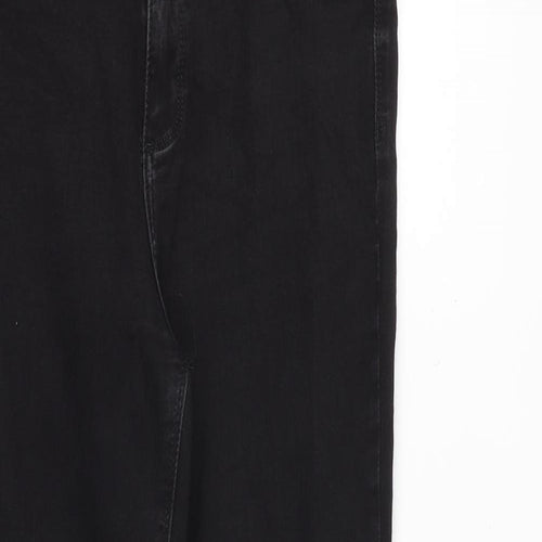 River Island Womens Black Cotton Skinny Jeans Size 32 in L28 in Regular Zip