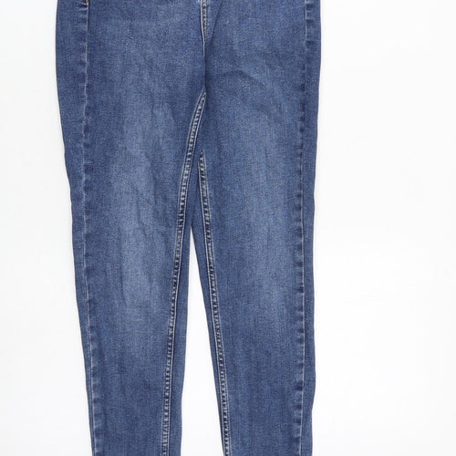 Oasis Womens Blue Cotton Skinny Jeans Size 6 L26 in Slim Zip