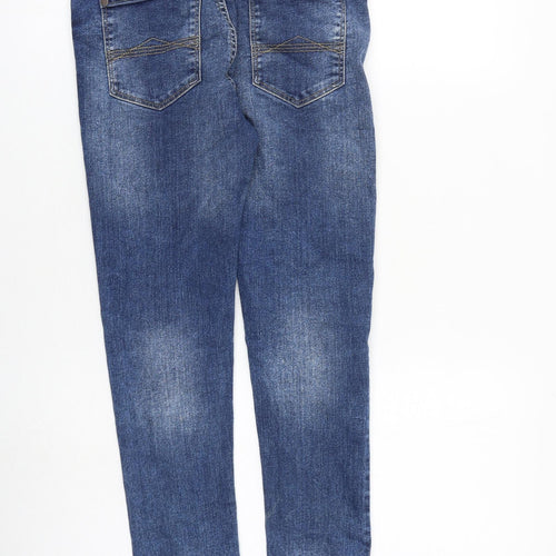 NEXT Boys Blue Cotton Skinny Jeans Size 10 Years L23 in Regular Zip