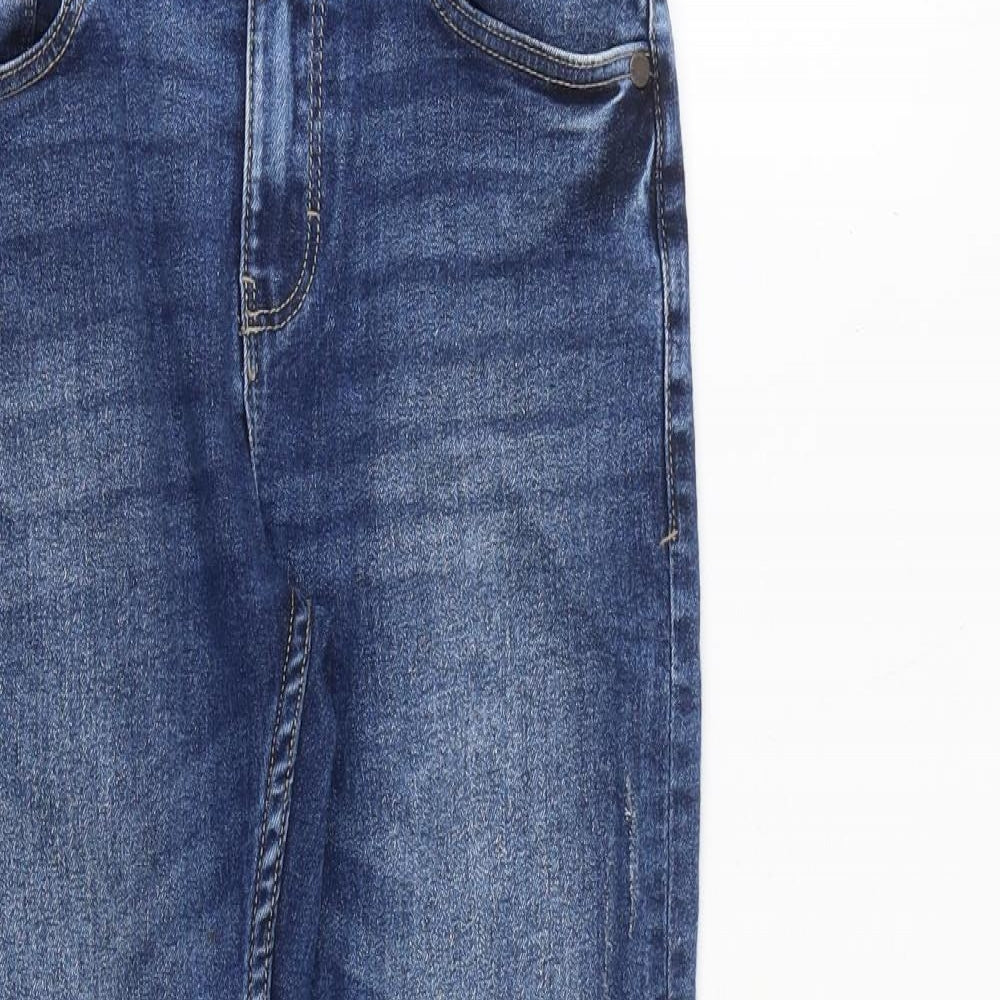 NEXT Boys Blue Cotton Skinny Jeans Size 10 Years L23 in Regular Zip