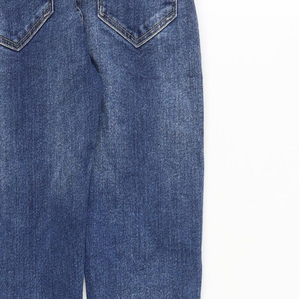 NEXT Boys Blue Cotton Skinny Jeans Size 10 Years L23 in Regular Zip