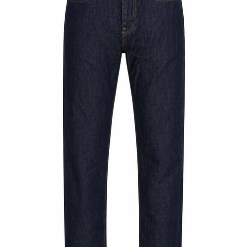 New Look Mens Blue Herringbone Cotton Skinny Jeans Size 30 in L30 in Slim Zip