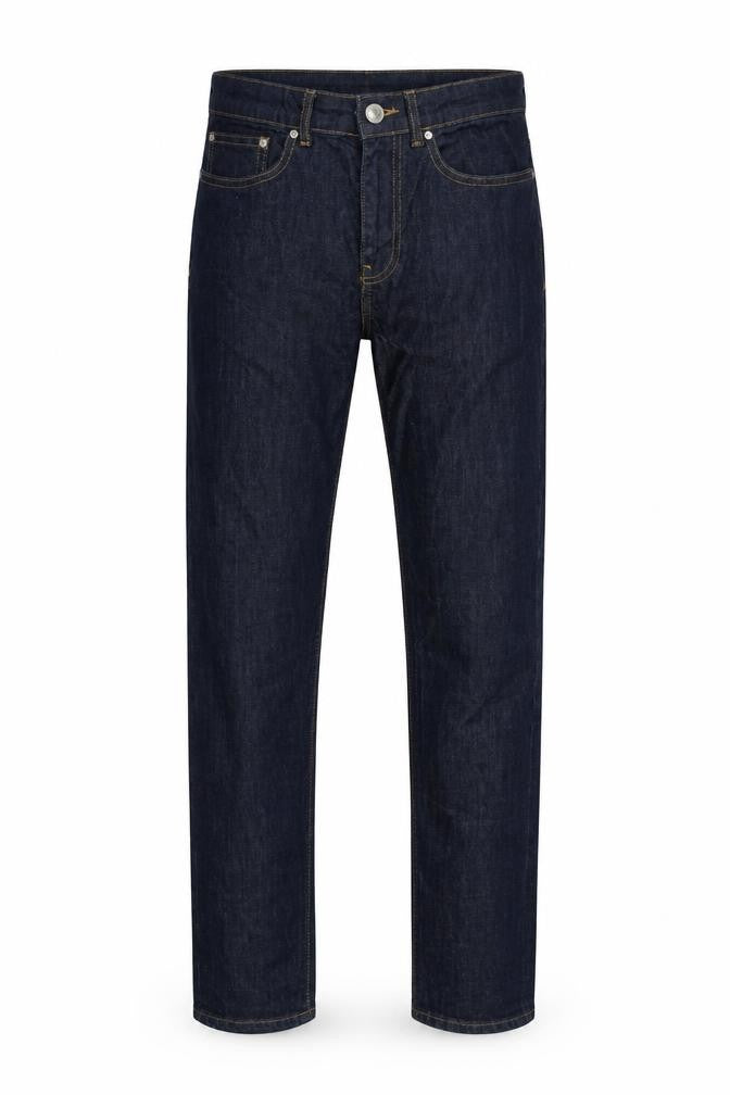 New Look Mens Blue Herringbone Cotton Skinny Jeans Size 30 in L30 in Slim Zip