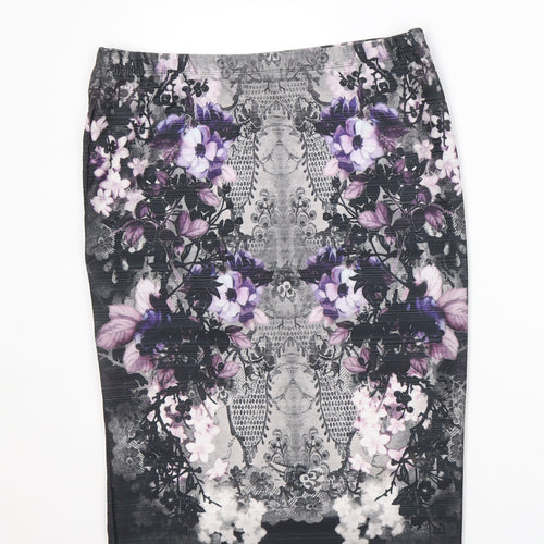 NEXT Womens Multicoloured Geometric Polyester Bandage Skirt Size 12