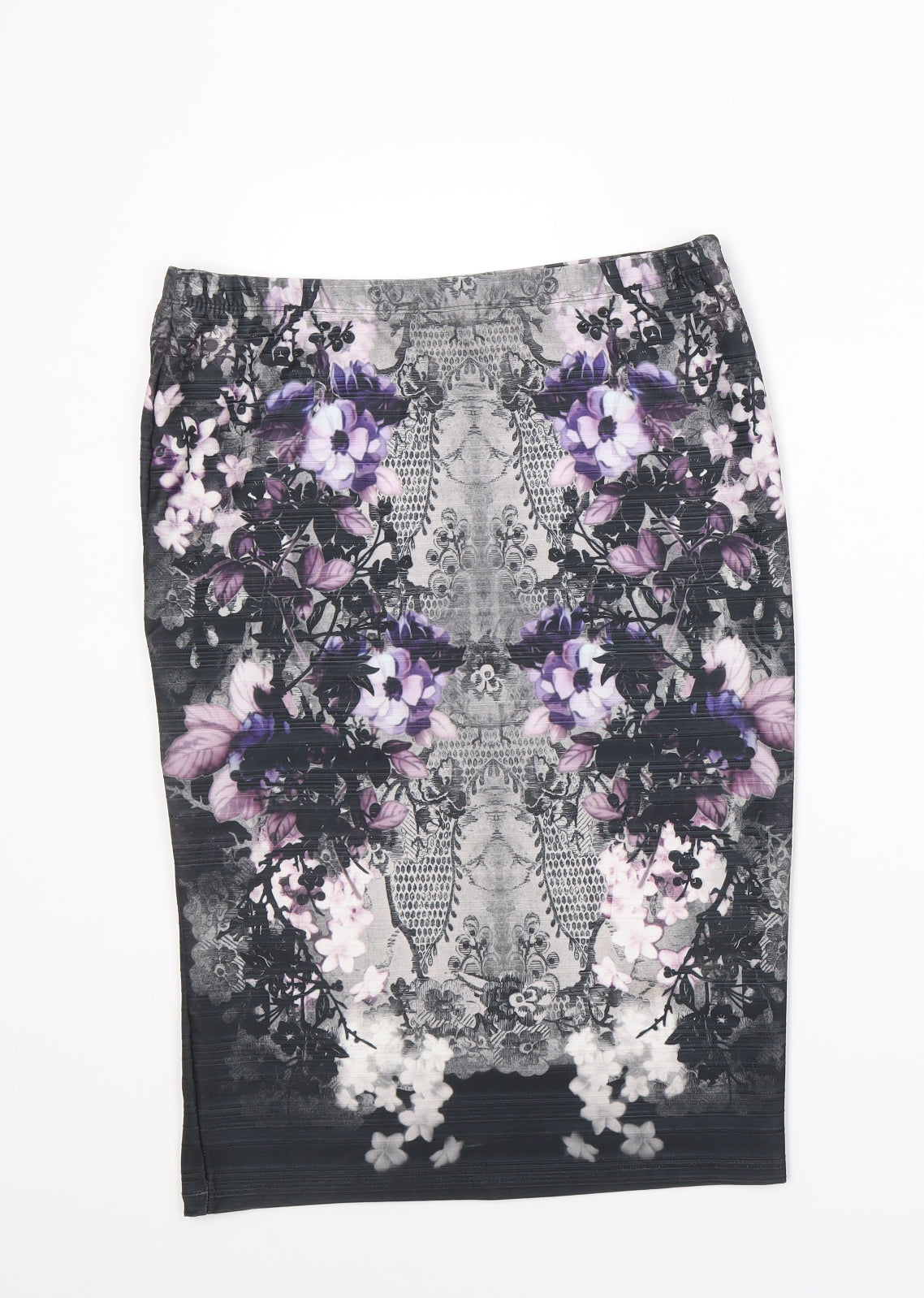 NEXT Womens Multicoloured Geometric Polyester Bandage Skirt Size 12