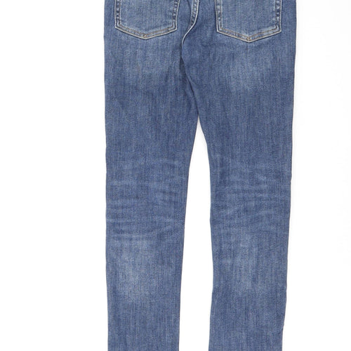 Gap Girls Blue Cotton Skinny Jeans Size 10 Years L24 in Slim Zip