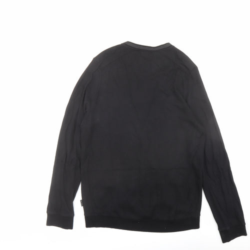 Ted Baker Womens Black V-Neck Viscose Cardigan Jumper Size XL