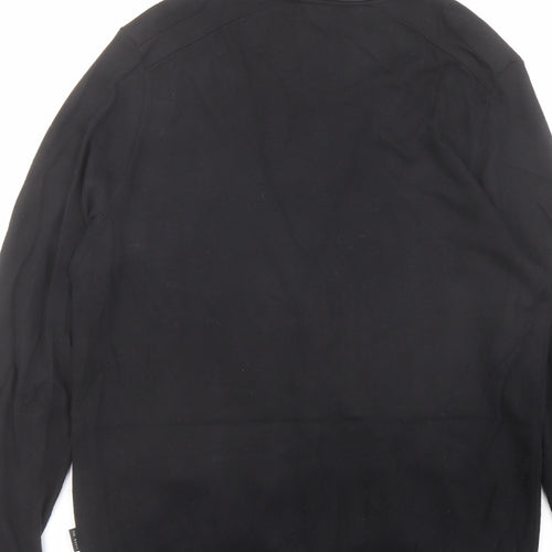Ted Baker Womens Black V-Neck Viscose Cardigan Jumper Size XL