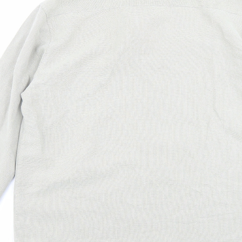 Burton Mens Green Modal Button-Up Size S Collared Button