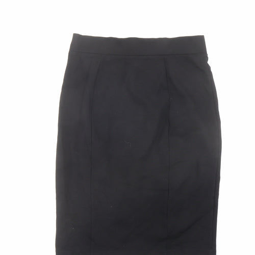 NEXT Womens Black Viscose Straight & Pencil Skirt Size 14
