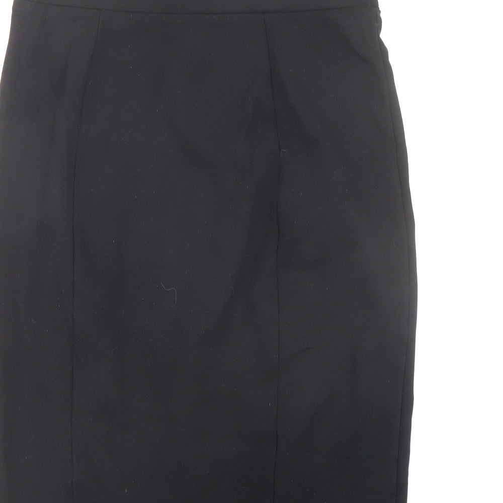NEXT Womens Black Viscose Straight & Pencil Skirt Size 14