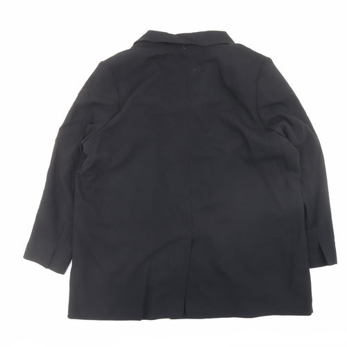 Marks and Spencer Womens Black Polyester Jacket Suit Jacket Size 20