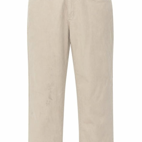 John Blair Womens Beige Cotton Straight Jeans Size 12 L28 in Regular Button
