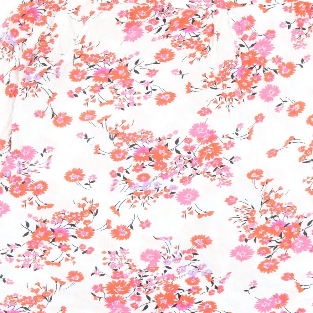 Yours Womens Multicoloured Floral Viscose Basic Button-Up Size 22 V-Neck