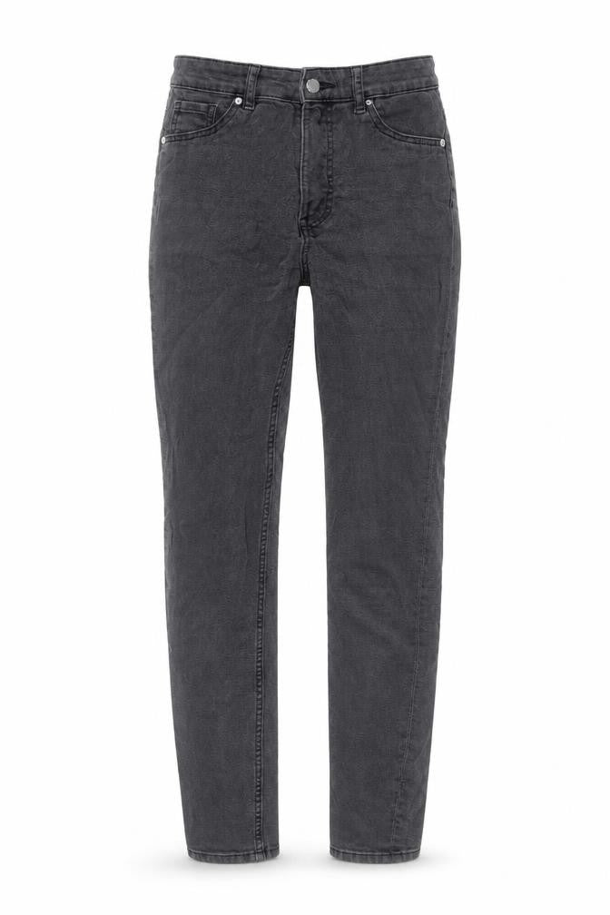 H&M Womens Grey Cotton Skinny Jeans Size 8 L26 in Regular Button
