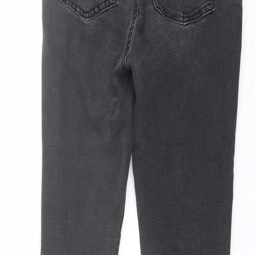 Denim & Co. Womens Grey Cotton Skinny Jeans Size 12 L27 in Regular Button