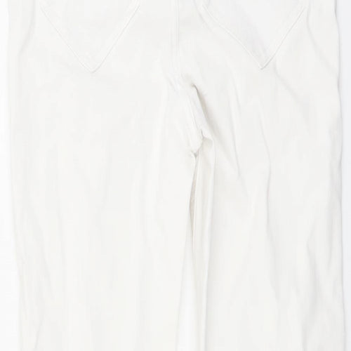 River Island Womens White Cotton Skinny Jeans Size 8 L25 in Regular Button