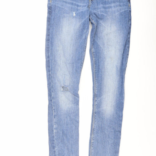 ASOS Mens Blue Cotton Skinny Jeans Size 30 in L36 in Regular Button