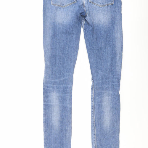 ASOS Mens Blue Cotton Skinny Jeans Size 30 in L36 in Regular Button