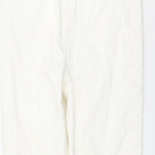 Marks and Spencer Womens Ivory Cotton Skinny Jeans Size 10 L28 in Regular Button