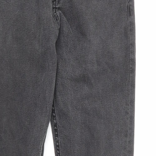 H&M Mens Grey Cotton Skinny Jeans Size 34 in L34 in Regular Button
