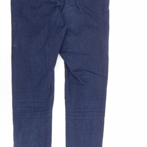 Waven Womens Blue Cotton Skinny Jeans Size 14 L30 in Regular Zip