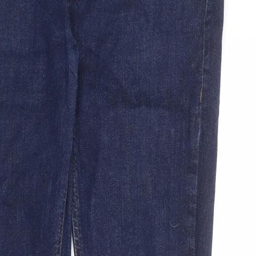 Denim & Co. Mens Blue Cotton Straight Jeans Size 36 in L34 in Regular Button