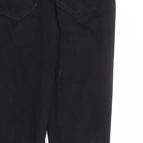 NEXT Mens Black Cotton Straight Jeans Size 36 in L31 in Regular Zip