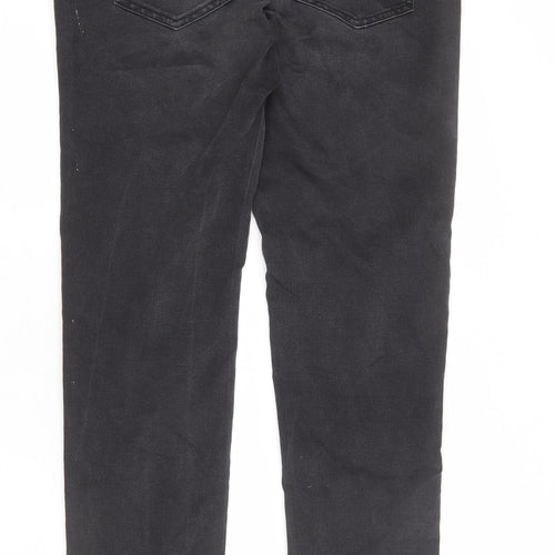 Yes Yes Womens Grey Cotton Skinny Jeans Size 14 L28 in Regular Zip