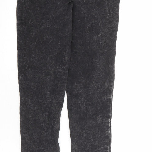 Kiabi Womens Black Cotton Jegging Jeans Size 6 L29 in Regular - Acid Wash