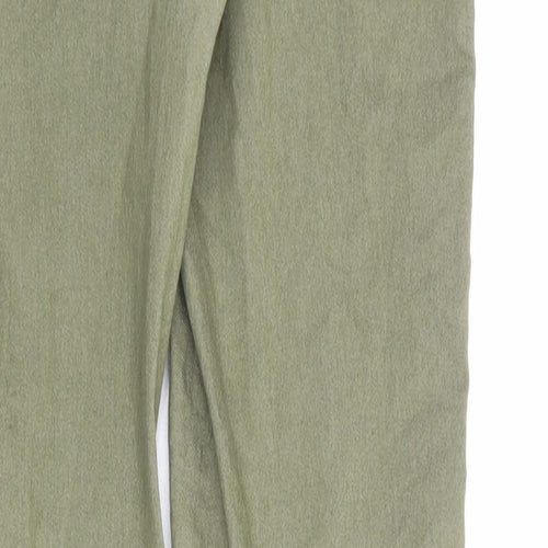 H&M Womens Green Cotton Skinny Jeans Size 14 L29 in Regular Zip