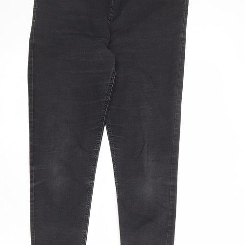 Marks and Spencer Womens Grey Cotton Jegging Jeans Size 14 L26 in Regular