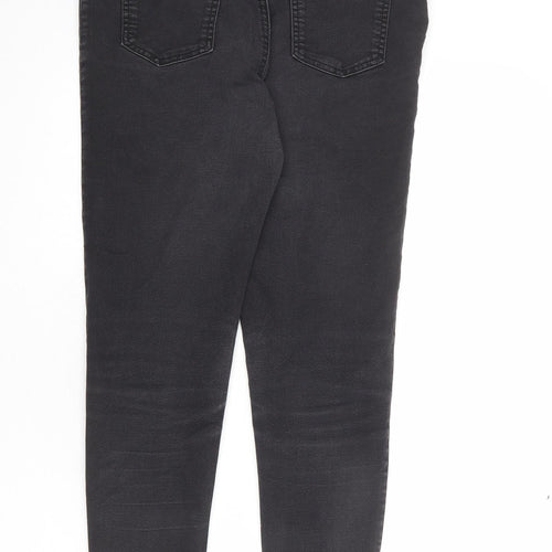 Marks and Spencer Womens Grey Cotton Jegging Jeans Size 14 L26 in Regular