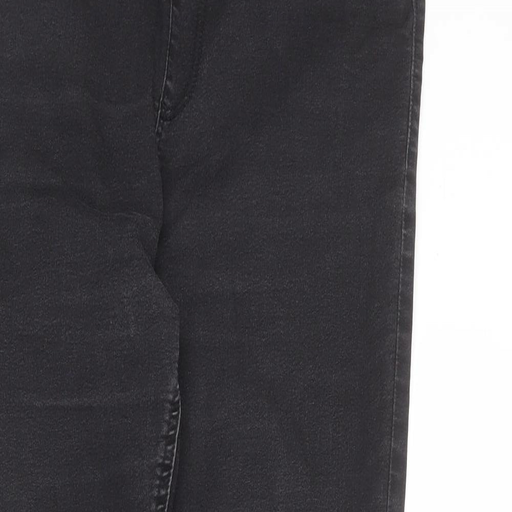 Marks and Spencer Womens Grey Cotton Jegging Jeans Size 14 L26 in Regular