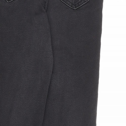 Marks and Spencer Womens Grey Cotton Jegging Jeans Size 14 L26 in Regular