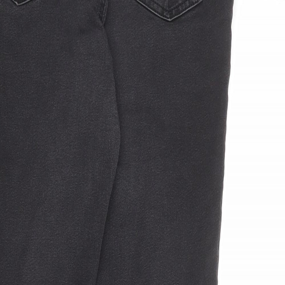 Marks and Spencer Womens Grey Cotton Jegging Jeans Size 14 L26 in Regular