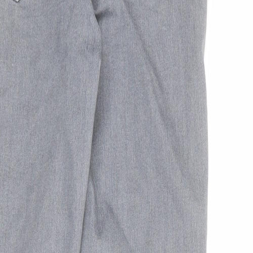 Topshop Womens Grey Cotton Skinny Jeans Size 30 in L28 in Regular Zip