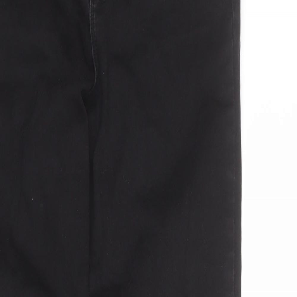 Denim & Co. Womens Black Cotton Skinny Jeans Size 10 L28 in Regular Zip