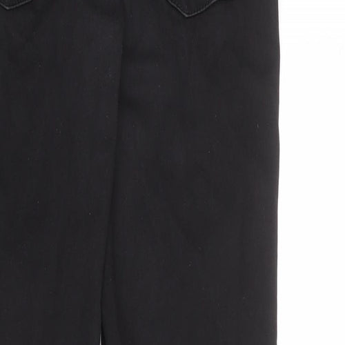 Denim & Co. Womens Black Cotton Skinny Jeans Size 10 L28 in Regular Zip