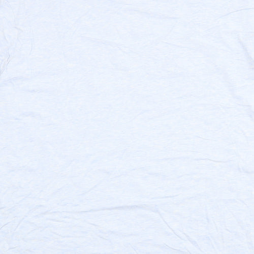Marks and Spencer Mens Blue Cotton T-Shirt Size 2XL Crew Neck