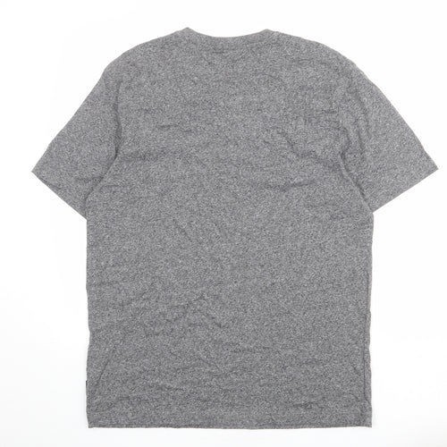 NEXT Mens Grey Cotton T-Shirt Size M Crew Neck