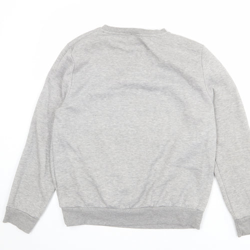 Harry Potter Womens Grey Polyester Pullover Sweatshirt Size M Pullover - Gryffindor