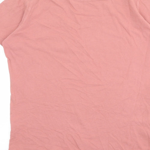Joseph Turner Mens Pink Cotton T-Shirt Size S Round Neck