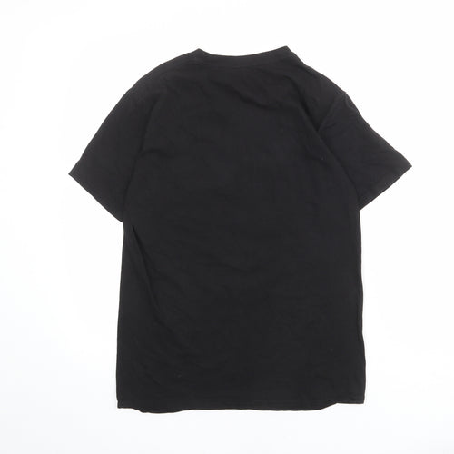 Marvel Mens Black Cotton T-Shirt Size S Crew Neck - Black Panther