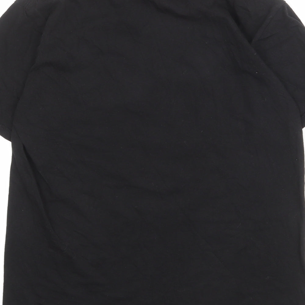 Marvel Mens Black Cotton T-Shirt Size S Crew Neck - Black Panther