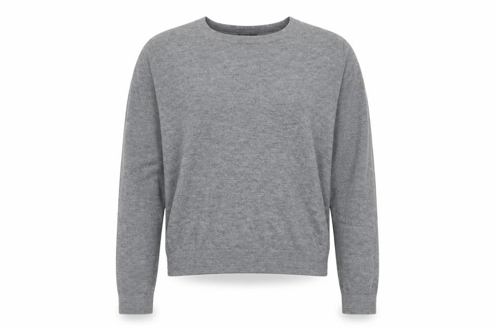 Topshop Womens Grey Round Neck Polyester Pullover Jumper Size 16